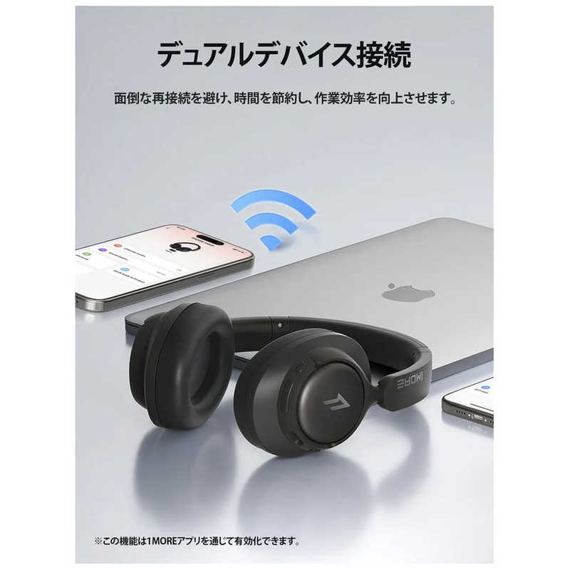 1MORE 1MORE ブルートゥースヘッドホン SonoFlow SE ［ノイズキャンセリング対応 /Bluetooth対応 /ライトニング端子］ ピンク HQ31 HQ31