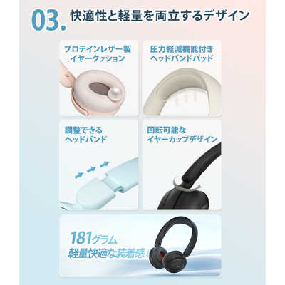 1MORE SonoFlow Mini HQ20 ワイヤレス ヘッドホン 黒色 1MORE SonoFlow ワイヤレスヘッドホン