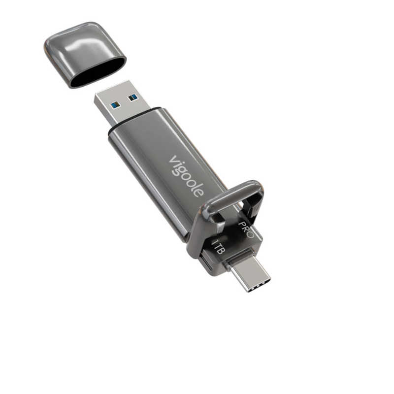 VIGOOLE VIGOOLE 【アウトレット】SD301-PRO-1TB 外付けSSD USB-A＋USB-C接続 (iPadOS/Mac/Windows11対応) ［1TB /ポータブル型］ SD301_PRO_1TB SD301_PRO_1TB