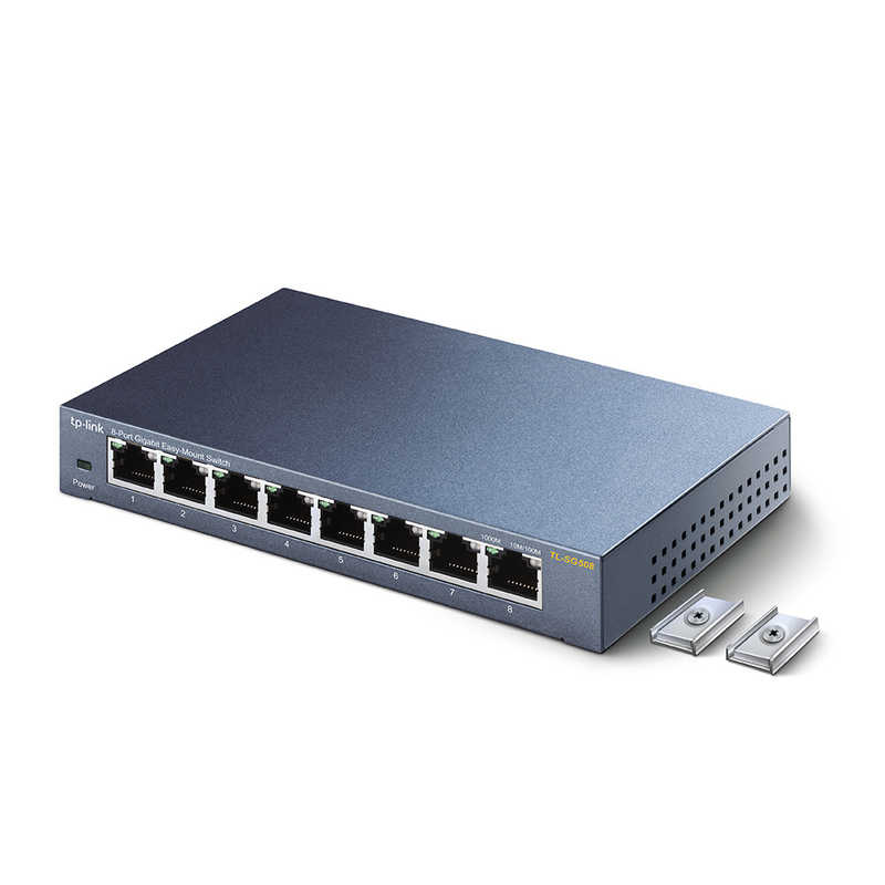 TPLINK TPLINK 8ポート スイッチングハブ 金属筐体マグネット付 永久保証 TL-SG508 TL-SG508