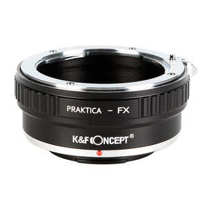 K＆AMPFCONCEPT マウントアダプター ［一眼レフカメラ用 レンズマウントアダプター ブラック ボディ側：富士フイルムX レンズ側：プラクチカB］ KFPBX