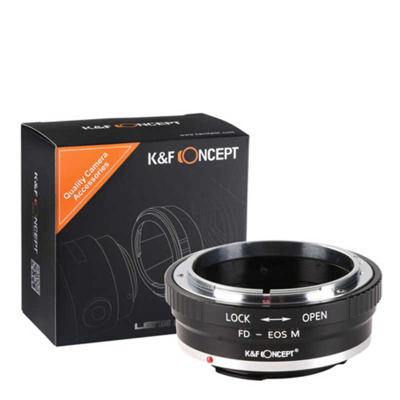 K＆FCONCEPT K＆FCONCEPT マウントアダプター 絞りリング付き KF-FDEM (キャノンFDマウントレンズ → キャノンEF-Mマウント変換) KF-FDEM (キャノンFDマウントレンズ → キャノンEF-Mマウント変換)
