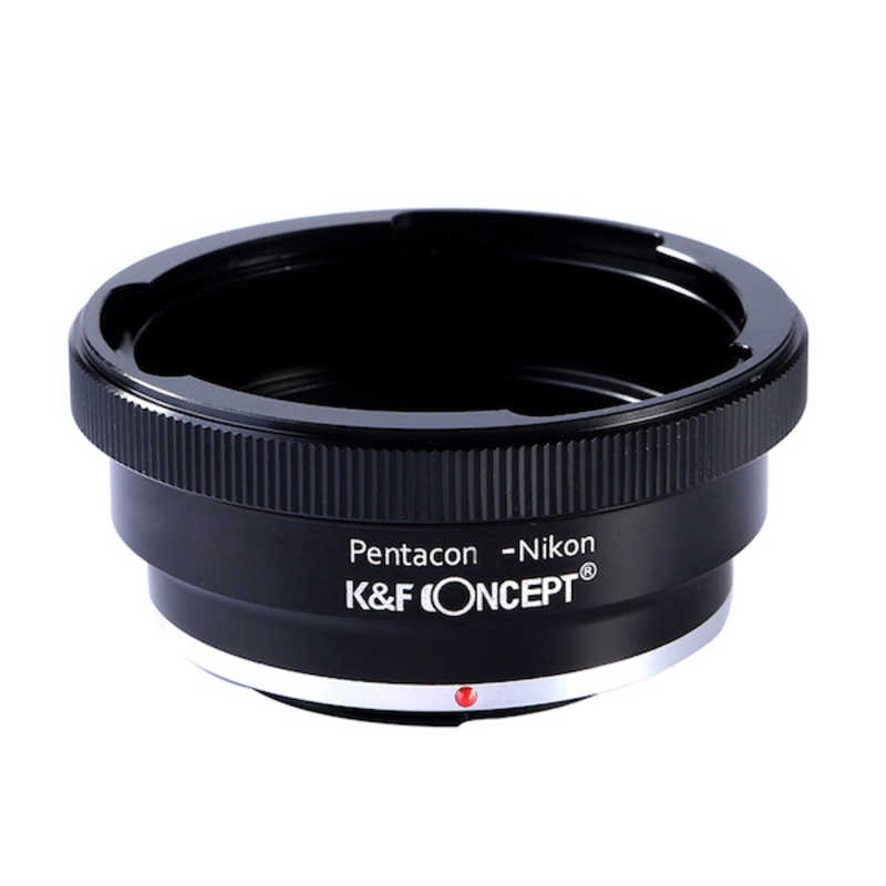 K＆FCONCEPT K＆FCONCEPT マウントアダプター ［一眼レフカメラ用 レンズマウントアダプター ブラック ボディ側：ニコンF レンズ側：ペンタコンシックス│キエフ60］ KFP6K60F KFP6K60F