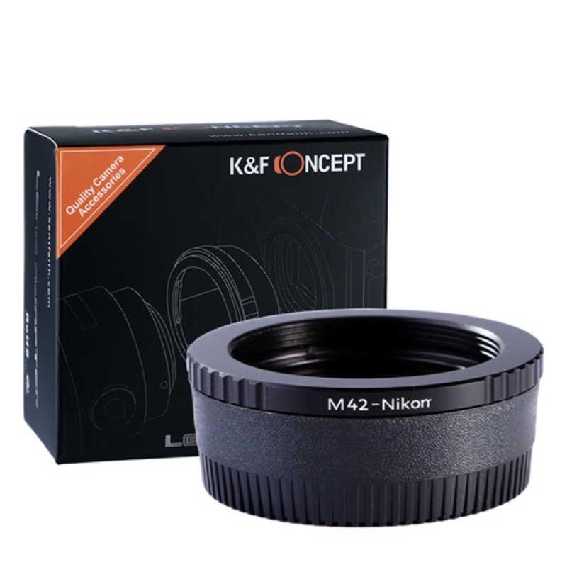K＆FCONCEPT K＆FCONCEPT マウントアダプター 無限遠補正レンズ付き KF-42F (M42マウントレンズ → ニコンFマウント変換) KF-42F (M42マウントレンズ → ニコンFマウント変換)