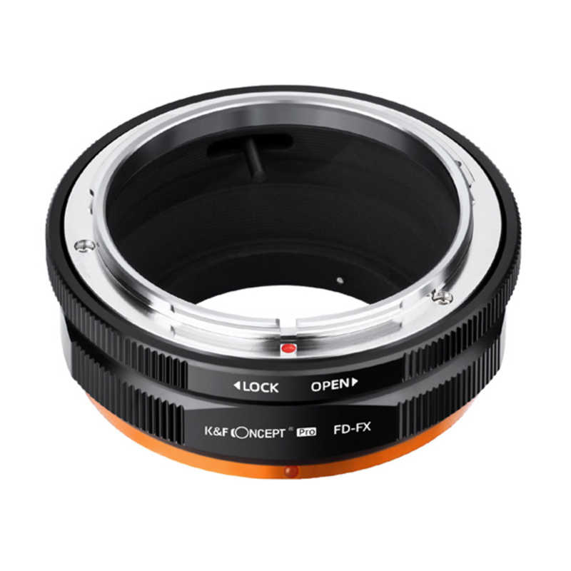 K＆FCONCEPT K＆FCONCEPT K&F Concept マウントアダプター (キヤノンFDマウントレンズ → 富士フイルムXマウント変換) 絞りリング付き KF-FDX.P KF-FDX.P
