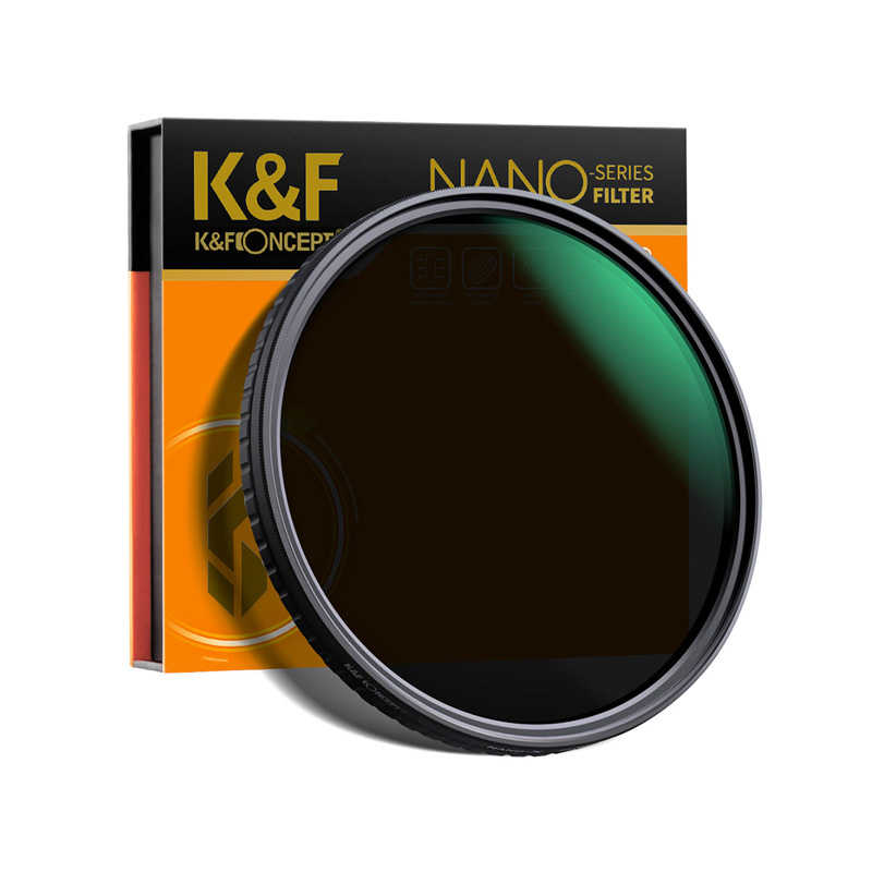 K＆FCONCEPT K＆FCONCEPT NANO-X バリアブルNDフィルター 55mm 減光範囲ND32~ND512   KF-55NDX32-512 KF-55NDX32-512