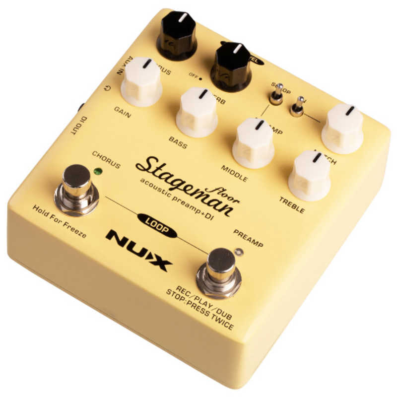 NUX NUX Stageman Floor エフェクター アコースティックプリアンプ DI STAGEMANFLOOR STAGEMANFLOOR