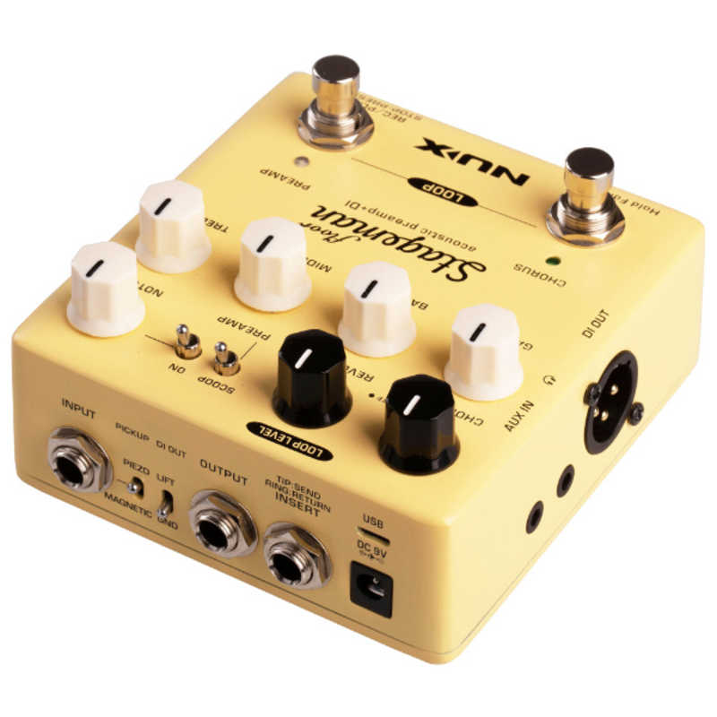 NUX NUX Stageman Floor エフェクター アコースティックプリアンプ DI STAGEMANFLOOR STAGEMANFLOOR