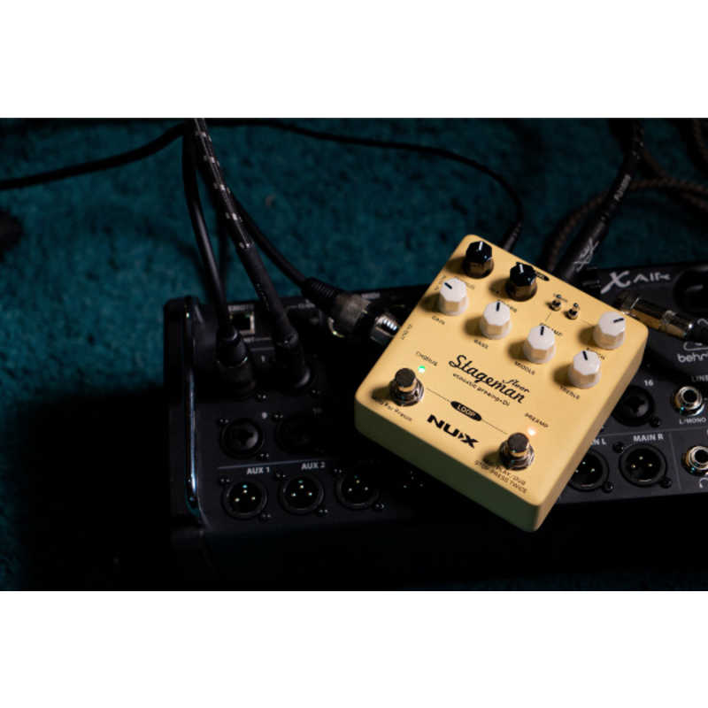NUX NUX Stageman Floor エフェクター アコースティックプリアンプ DI STAGEMANFLOOR STAGEMANFLOOR