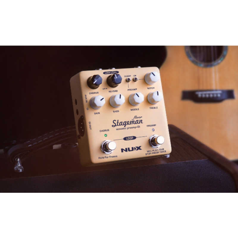 NUX NUX Stageman Floor エフェクター アコースティックプリアンプ DI STAGEMANFLOOR STAGEMANFLOOR