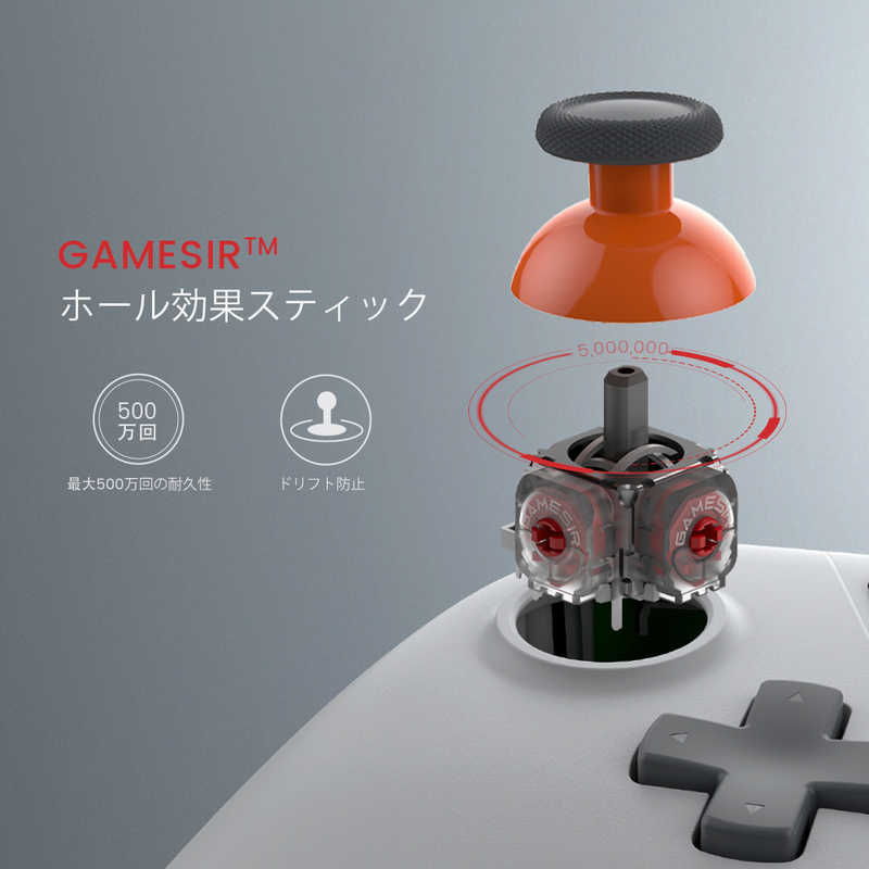 GAMESIR GAMESIR ホールエフェクトセンサー搭載コントローラー WindowsPC/Switch/Android/iOS対応 GameSirNovaLiteAshGray GameSirNovaLiteAshGray