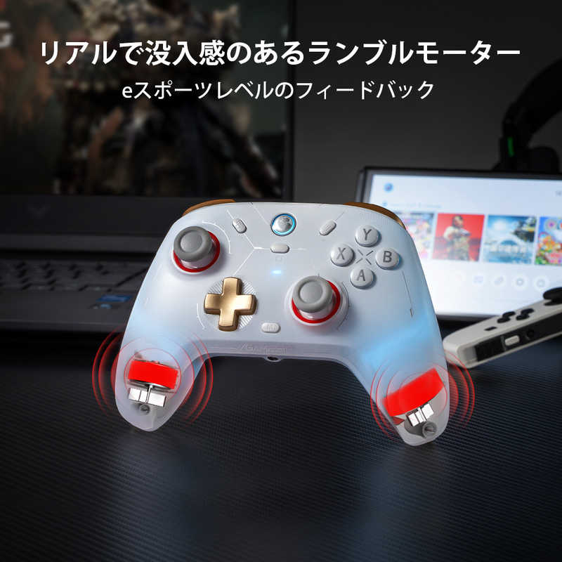 GAMESIR GAMESIR ゲーミングコントローラー マルチプラットフォーム 無線 ＆ 有線 接続 スイッチ/ iOS/ アンドロイド/ Windows PC 対応 GameSirCyclone2White GameSirCyclone2White