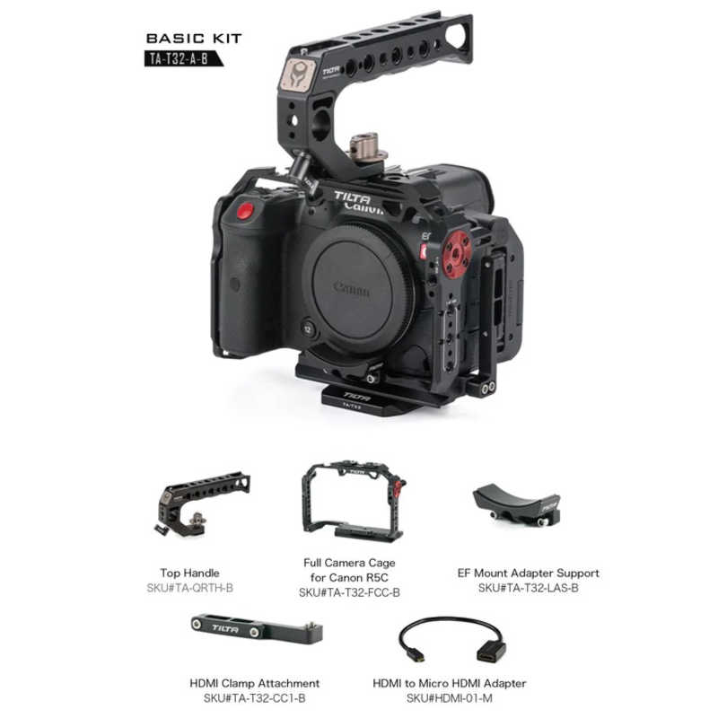 TILTA TILTA Camera Cage for Canon R5C Basic Kit - Black TAT32AB TAT32AB