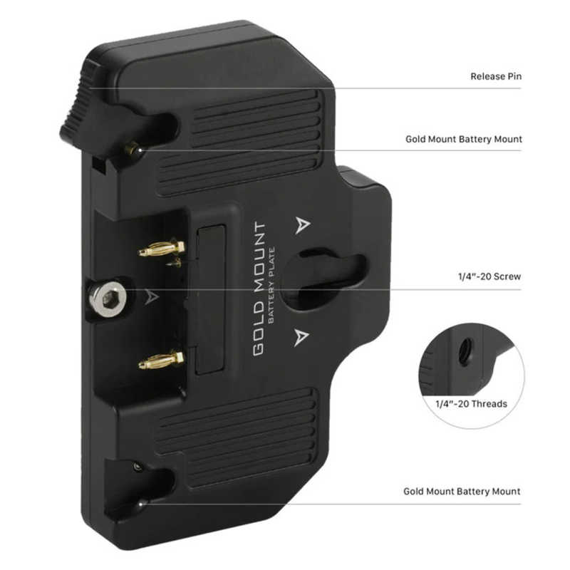 TILTA TILTA Battery Plate for DJI High-Bright Remote Monitor - Gold Mount TGAHRMBTPAB TGAHRMBTPAB