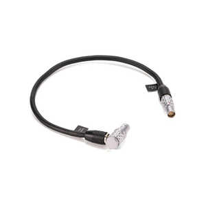 TILTA 4-Pin Right Angle Male to 4-Pin Female Power Cable (30cm) TCBR4LEM4LEF30