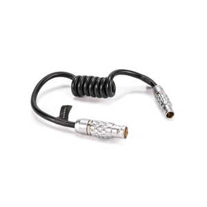 TILTA 4-Pin Male to 8-Pin Female Coiled Power Cable TCB4LEM8LEF