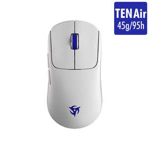 Ninjutso Ten Air White ゲーミングマウス ［光学式 / 有線/無線(ワイヤレス) / 5ボタン / USB (Type-C＋Type-A)］ ホワイト nj-tenair-white