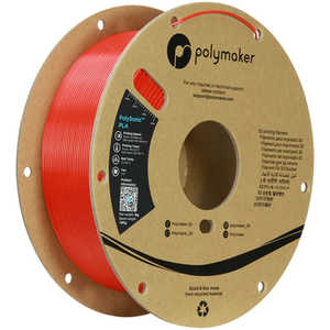 POLYMAKER PolySonic PLA (1.75mm、1000g) Red PA12005