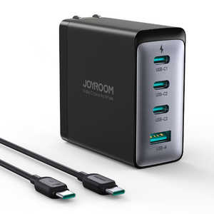JOYROOM ACアダプター USB-Cケーブル付きのPD対応4ポートACアダプター ［USB Power Delivery対応 /4ポート /GaN(窒化ガリウム) 採用］ TCG04