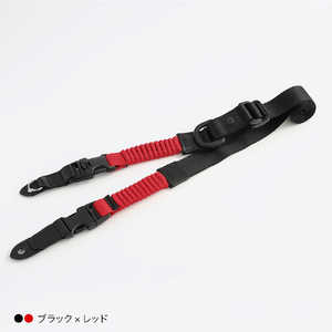 CAMIN カメラストラップ フレックスシリーズ リング式 (ブラック × レッド) NCS015201 CAMIN カメラストラップ フレックスシリーズ リング式 (ブラック × レッド) NCS015201