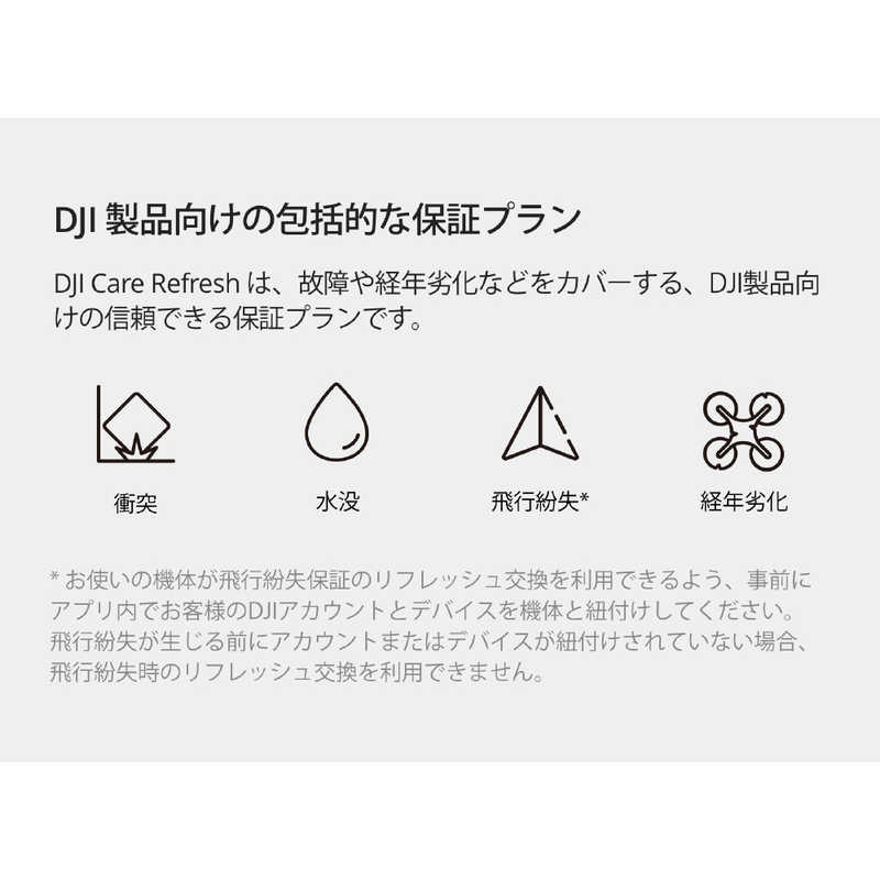 DJI DJI [DJI製品保証プラン]Card DJI Care Refresh 1年版(DJI Mini 3 Pro) JP C1MI3S C1MI3S