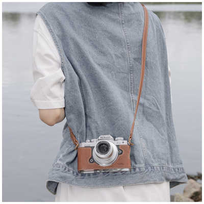 SMALLRIG Nikon Zfc用レザーハーフケース ショルダーストラップ付き