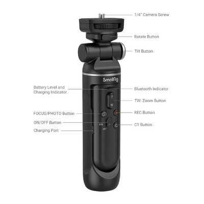 SmallRig SR-RG1多機能ワイヤレスシューティンググリップ Amazon | SmallRig SR-RG1 ワイヤレスシューティンググリップ カメラ