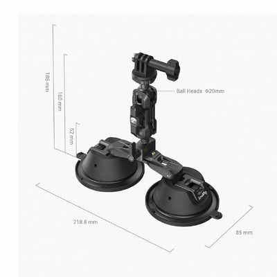 SMALLRIG デュアル吸盤式カメラマウント SC-2K 3566 SR3566 の通販 