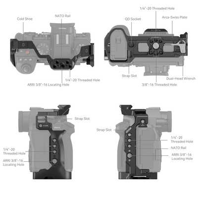 SMALLRIG Panasonic LUMIX S5 II / S5 IIX 専用ケージ 4022