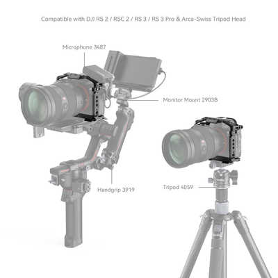 SMALLRIG Sony Alpha 7 III / Alpha 7R III用カメラケージ 2087D