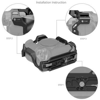 SMALLRIG EOSR5 / R6 BG-R10バッテリーグリップ付き 拡張/保護カメラ