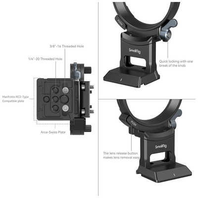 SmallRig Sony α7C II/α7CR用回転式マウントプレートキット Sony Alpha 7C II / Alpha 7CR用回転式マウントプレートキット