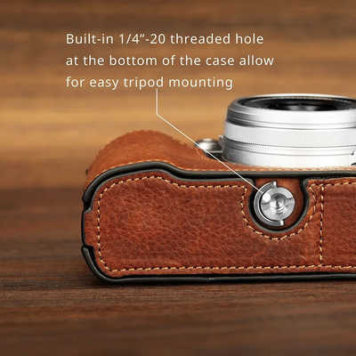 SMALLRIG FUJIFILM X100VI用レザーハーフケースキット(ブラウン)4699
