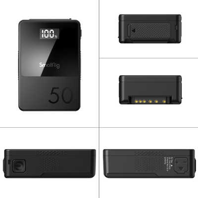 SMALLRIG VB50 ミニ Vマウントバッテリー 3400mAh(50Wh/14.8V) OLED