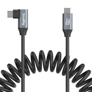 SMALLRIG 4792 USB-C(ストレート)からUSB-C(角度付き)コイルデータケーブル SR4792 SMALLRIG 4792 USB-C(ストレート)からUSB-C(角度付き)コイルデータケーブル SR4792