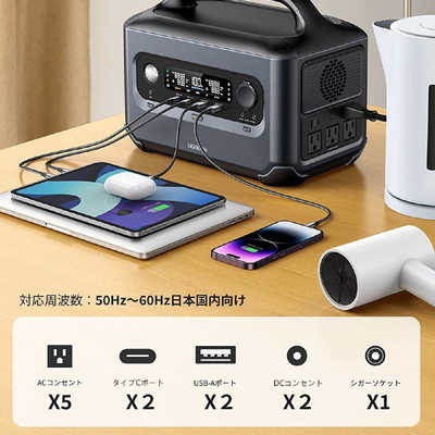 UGREEN PowerRoam600 ポータブル電源 [680Wh/ソーラーパネル(別売