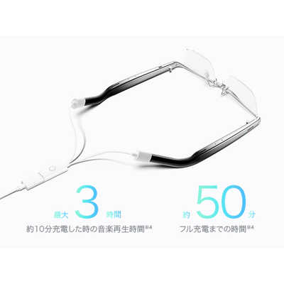 HUAWEI オープン型イヤホン オーディオグラス チタニウムシルバー [ 防