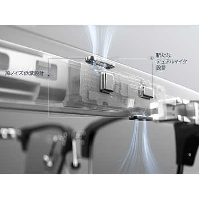 HUAWEI オープン型イヤホン オーディオグラス チタニウムシルバー [ 防