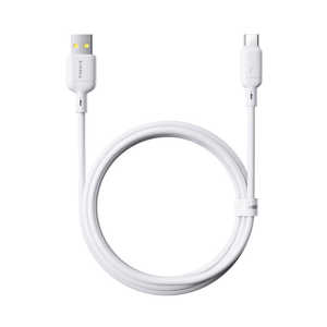 BESEUS Baseus Silky �[�d�P�[�u�� USB-A to C 3A 1m(���[���z���C�g) E0421401