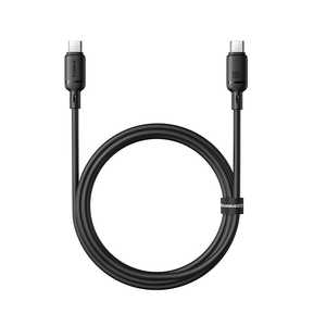 BESEUS Baseus Silky �[�d�P�[�u�� USB-C to C 100W 1m(�N���X�^�[�u���b�N) E0421900