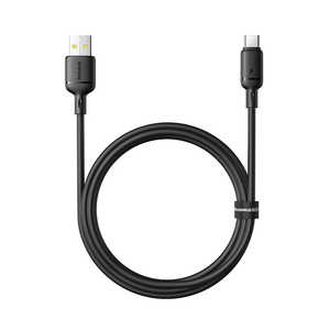 BESEUS Baseus Silky �[�d�P�[�u�� USB-A to C 3A 1m(�N���X�^�[�u���b�N) E0421400