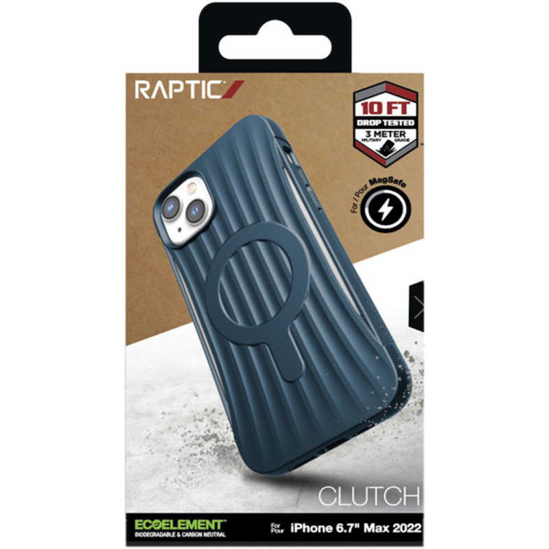 RAPTIC RAPTIC iPhone 14 Plus 6.7インチ ケースRAPTIC Clutch MagSafe (Marine Blue) RT-INBCSPTCM-MB RT-INBCSPTCM-MB
