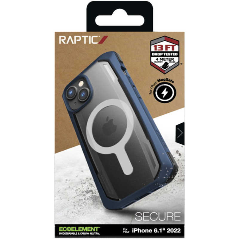 RAPTIC RAPTIC iPhone 14 6.1インチ ケースRAPTIC Secure MagSafe RTINNCSPTSMMB RTINNCSPTSMMB