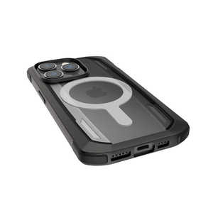 RAPTIC RAPTIC MagSafe対応耐衝撃MIL規格半透明ケースブラック iPhone 14 Pro 6.1インチ RTINPCSPTSMBK