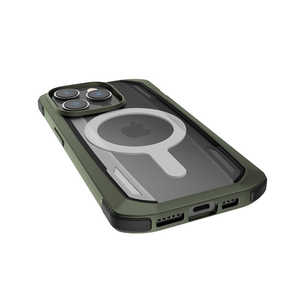 RAPTIC RAPTIC MagSafe対応耐衝撃MIL規格半透明ケースモスグリーン iPhone 14 Pro 6.1インチ RTINPCSPTSMMR