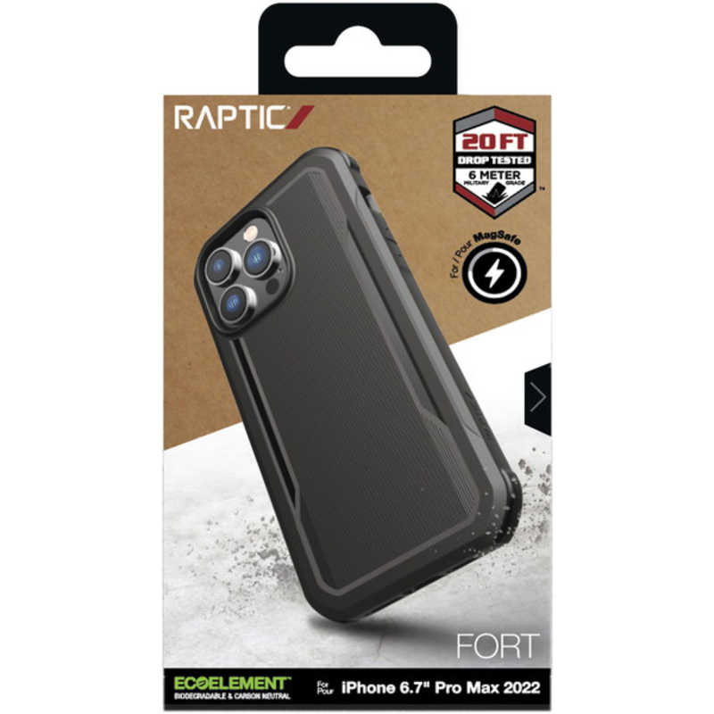 RAPTIC RAPTIC RT_INGCSPTFM_BK RAPTIC MagSafe対応耐衝撃MIL規格クリアケース/ブラック iPhone 14 Pro Max RTINGCSPTFMBK RTINGCSPTFMBK