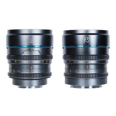 SIRUI シネマレンズ T1.2 APS-C/S35 2本セット(16/75mm) E/グレー