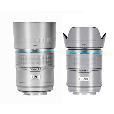 SIRUI 75mm F1.2 オートフォーカスレンズ APS-C、SONY E SIRUI オートフォーカスレンズ F1.2 APS-C 2本セット(16/75mm) E