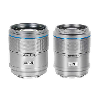 SIRUI オートフォーカスレンズ F1.2 APS-C 2本セット(16/75mm) E
