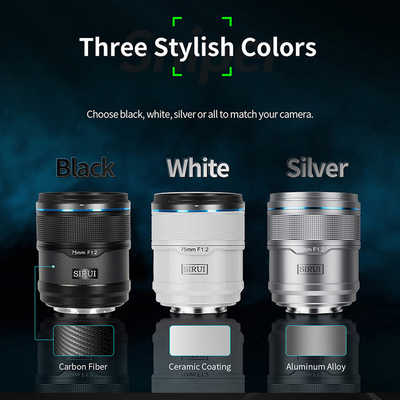 SIRUI オートフォーカスレンズ F1.2 APS-C 2本セット(16/75mm) E